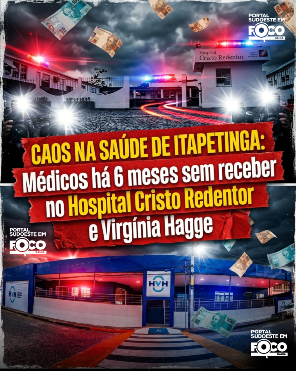 Crise na Saúde: Médicos de Itapetinga denunciam atrasos salariais de até seis meses.