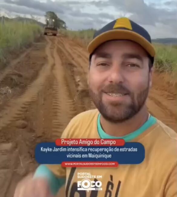 Projeto Amigo do Campo: Kayke Jardim intensifica recuperação de estradas vicinais em Maiquinique