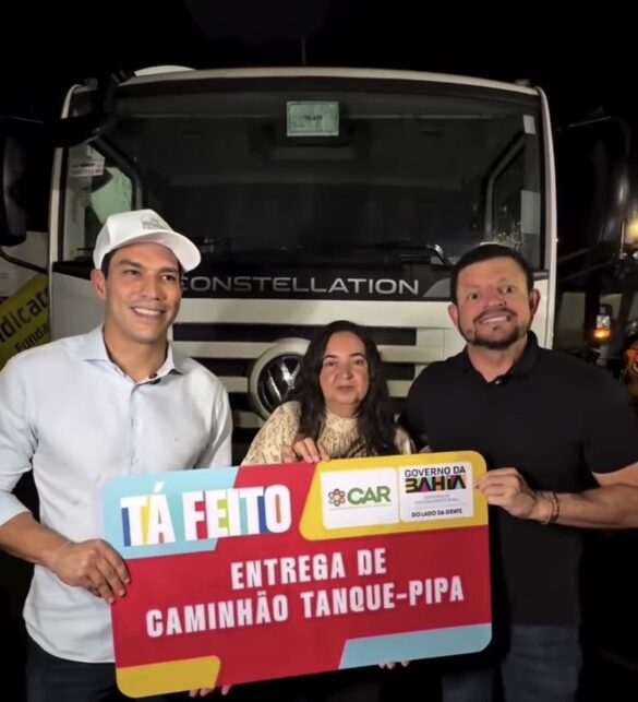 Ribeirão do Largo: Município recebe caminhão-pipa para reforçar abastecimento de água.