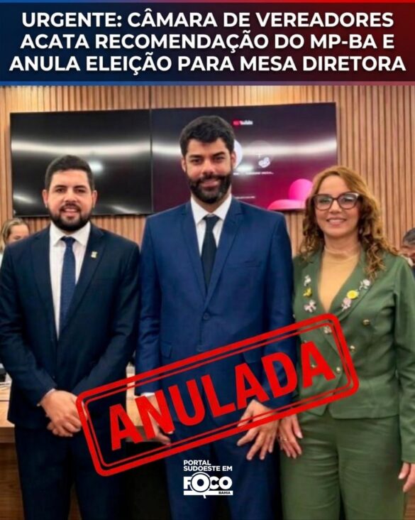 Câmara de Itapetinga anula eleição da Mesa Diretora após recomendação do Ministério Público